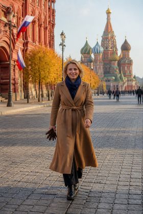 Прогулка по Красной площади — открытка с днем народного единства