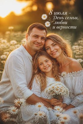 Родители и дети на праздничной открытке — фото всей семьи