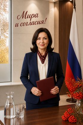 Деловая открытка для коллег — поздравление с днем народного единства официальное