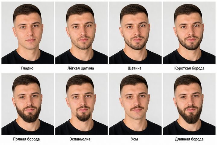 8 видов бороды