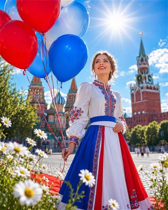 Шары на Красной площади