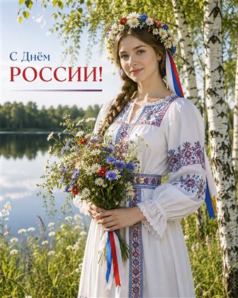 Открытка у озера