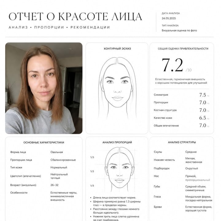 Разбор лица: пропорции и уход