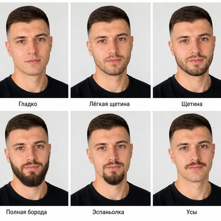 Борода: 8 видов разом